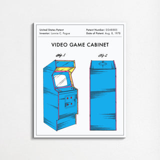 Arcade Video Game Cabinet Patent Print - The Nostalgia Park