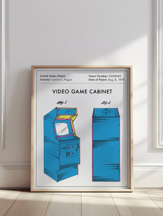 Arcade Video Game Cabinet Patent Print - The Nostalgia Park