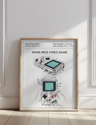 Hand - Held Video Game Patent Print - The Nostalgia Park