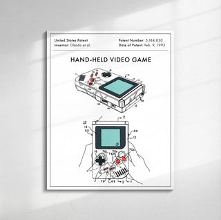 Hand - Held Video Game Patent Print - The Nostalgia Park